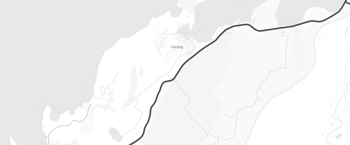 Map showing the location of Karan Halfway Service Station