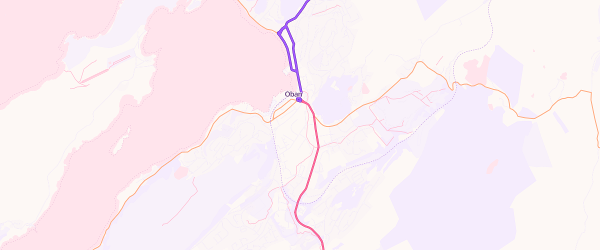 Map showing the location of Oban Superstore Petrol Filling