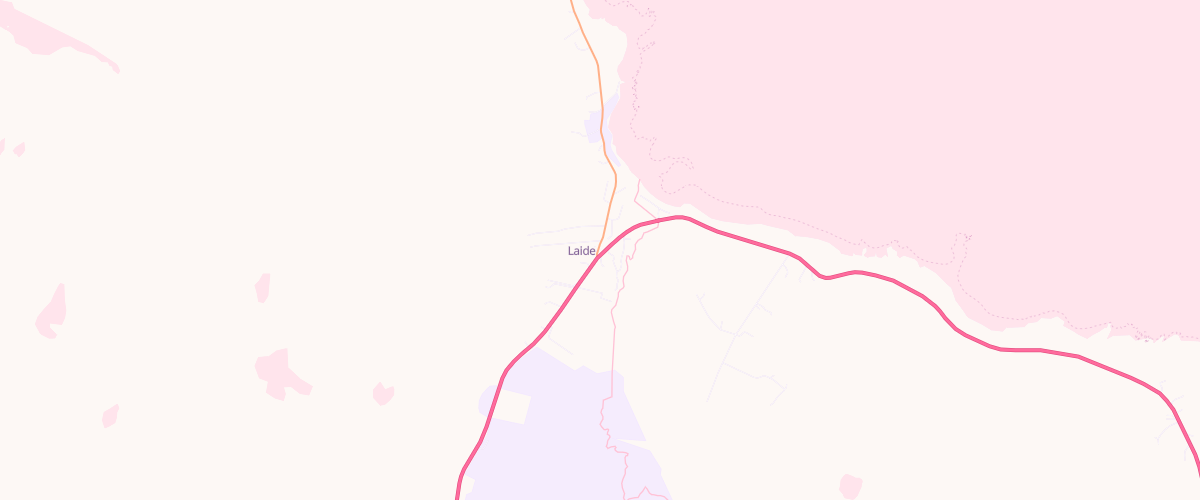 Map showing the location of Laide Post Office General