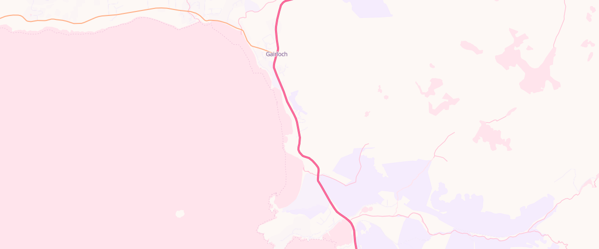 Map showing the location of Gairloch Filling Station