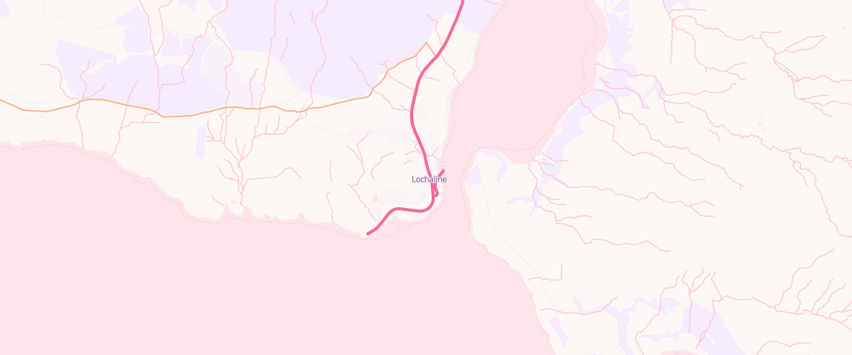Map showing the location of Lochaline Filling Station