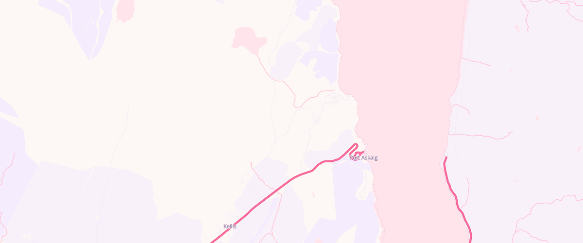 Map showing the location of Port Askaig Stores