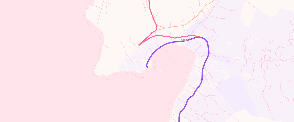 Map showing the location of Uig Filling Station