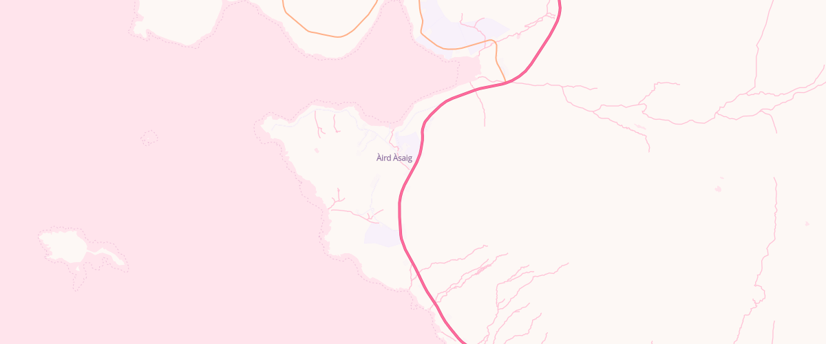 Map showing the location of Ardhasaig Filling Station