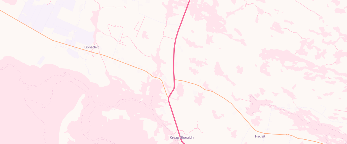 Map showing the location of Crossroads Filling Station