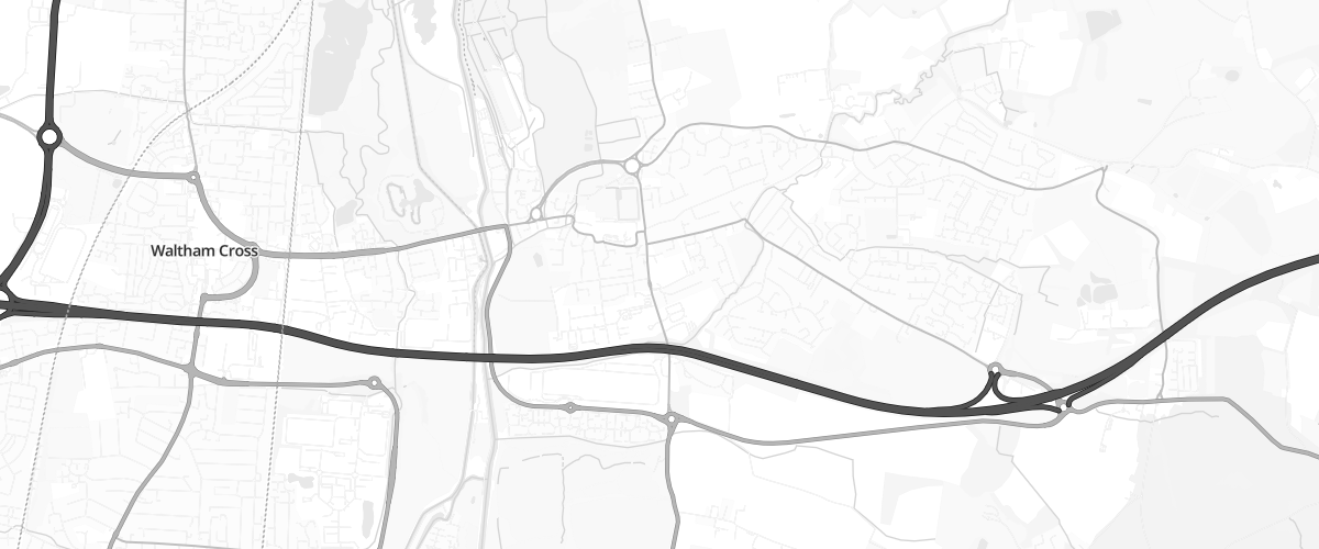 Map showing the location of Waltham Abbey Superstore Petrol
