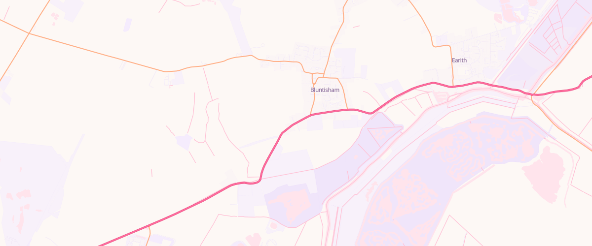 Map showing the location of Karan Bluntisham Service Station