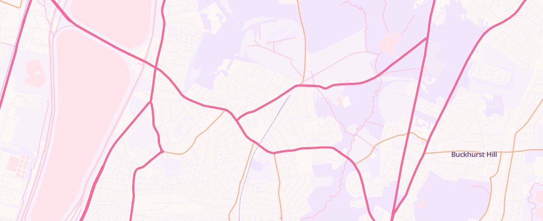 Map showing Dennis Golding Motor Engineers Ltd, London