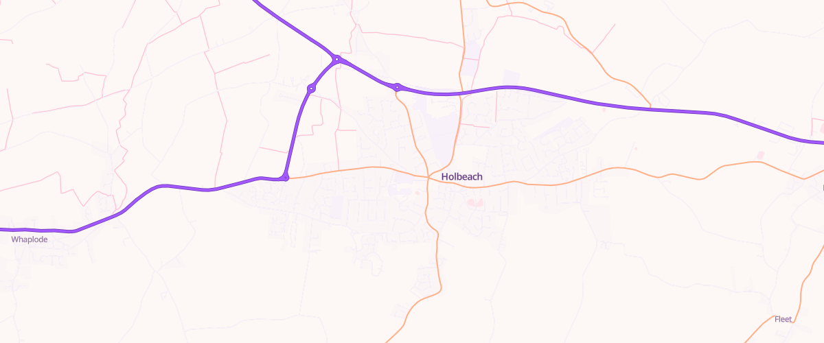 Map showing the location of West End Garage