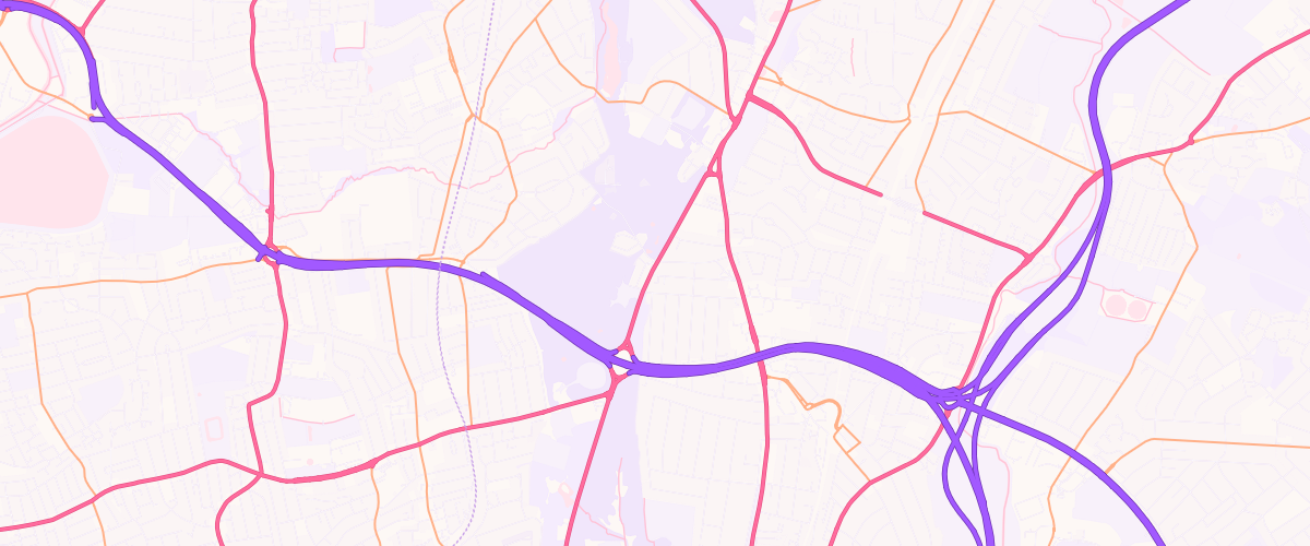 Map showing the location of Woodford Service Station
