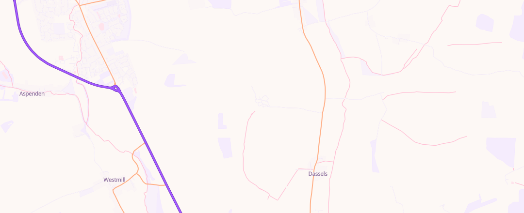 Map showing Tj Vehicle Services Ltd, Buntingford,herts