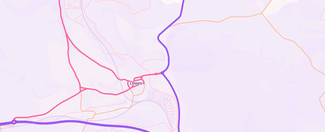 Map showing Motest Southern Limited, Lewes