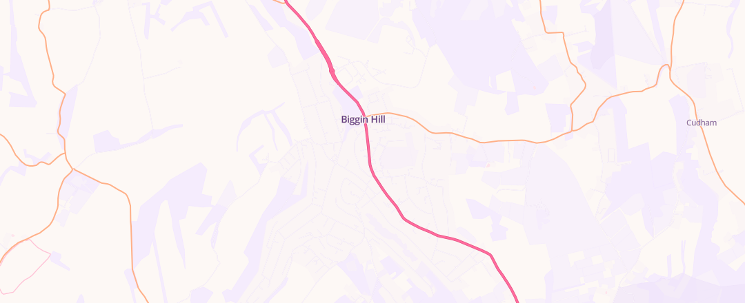 Map showing The Motorist Centre, Westerham