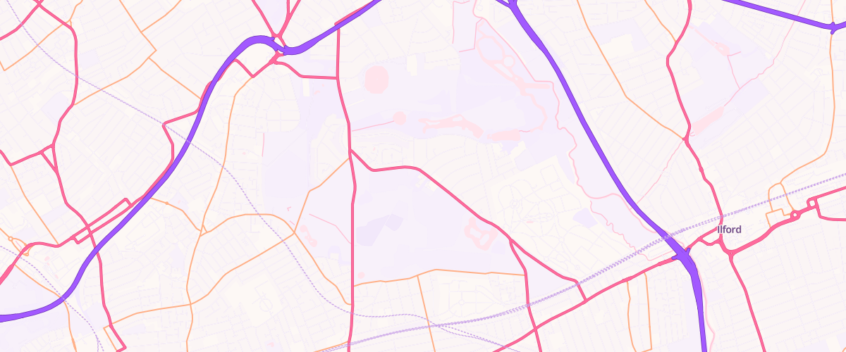 Map showing the location of Asda Aldersbrook Express Petrol