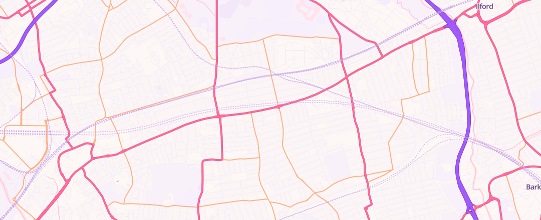 Map showing Gates Cars, London