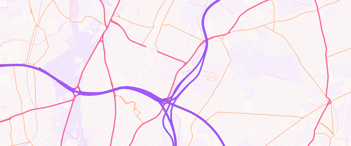 Map showing the location of Woodford Green Service Station