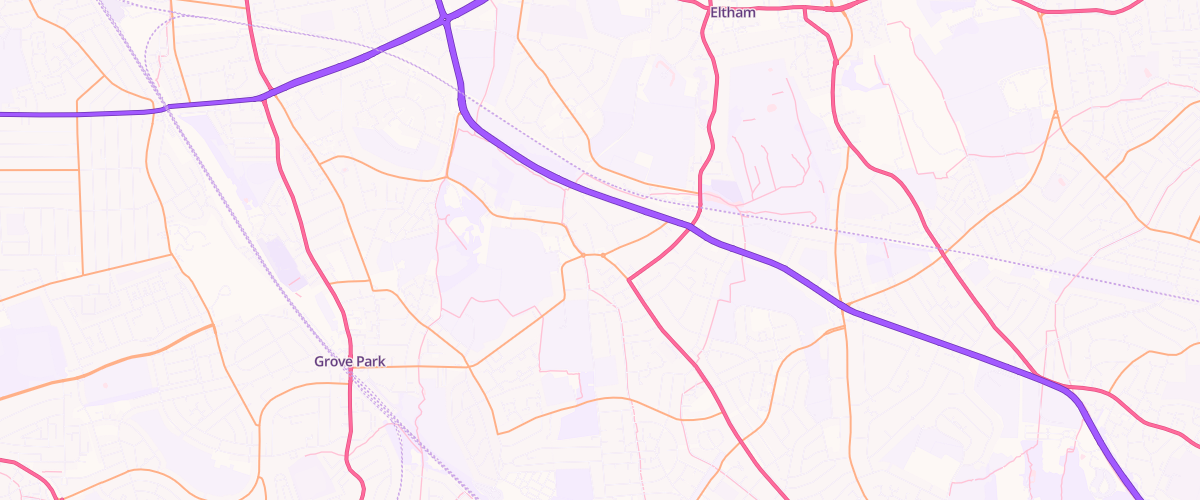 Map showing the location of Mottingham Sf Connect