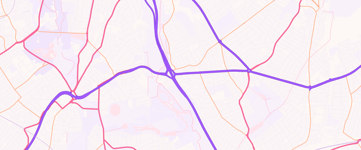 Map showing the location of Mfg Redbridge