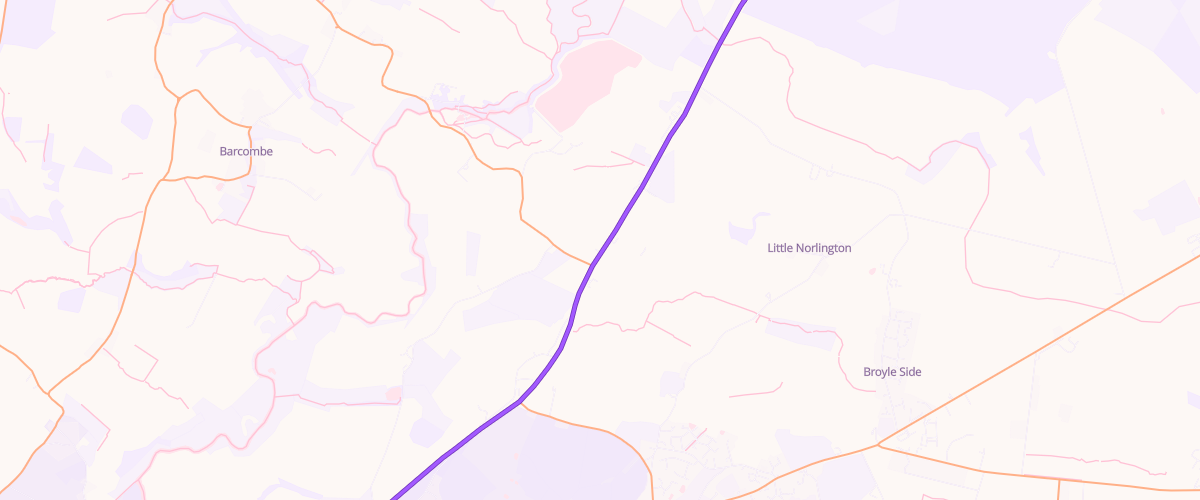 Map showing the location of Nts Clayhillservice Station