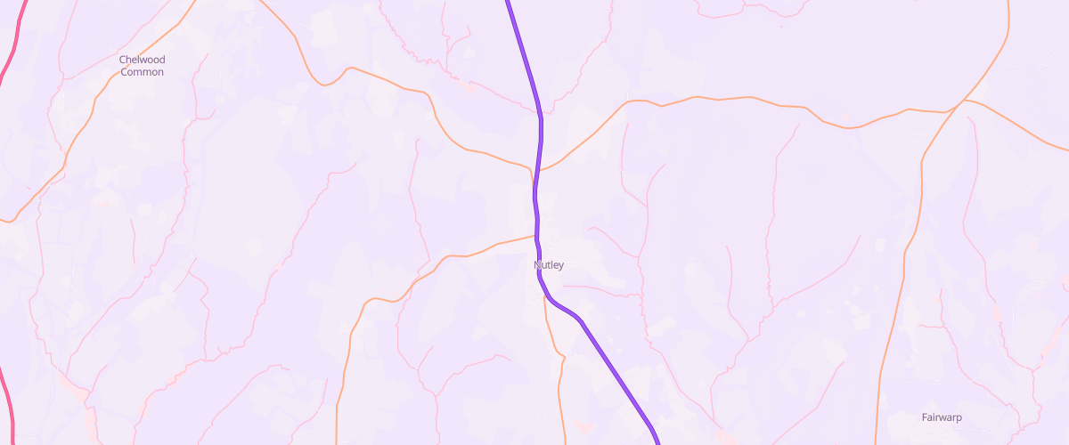 Map showing the location of Karan Nutley Service Station
