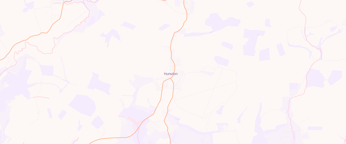 Map showing the location of Hunsdon Garage Ltd