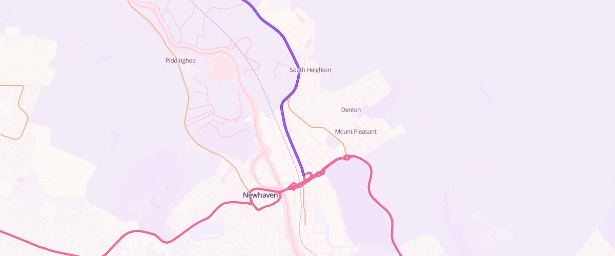 Map showing the location of Texaco
