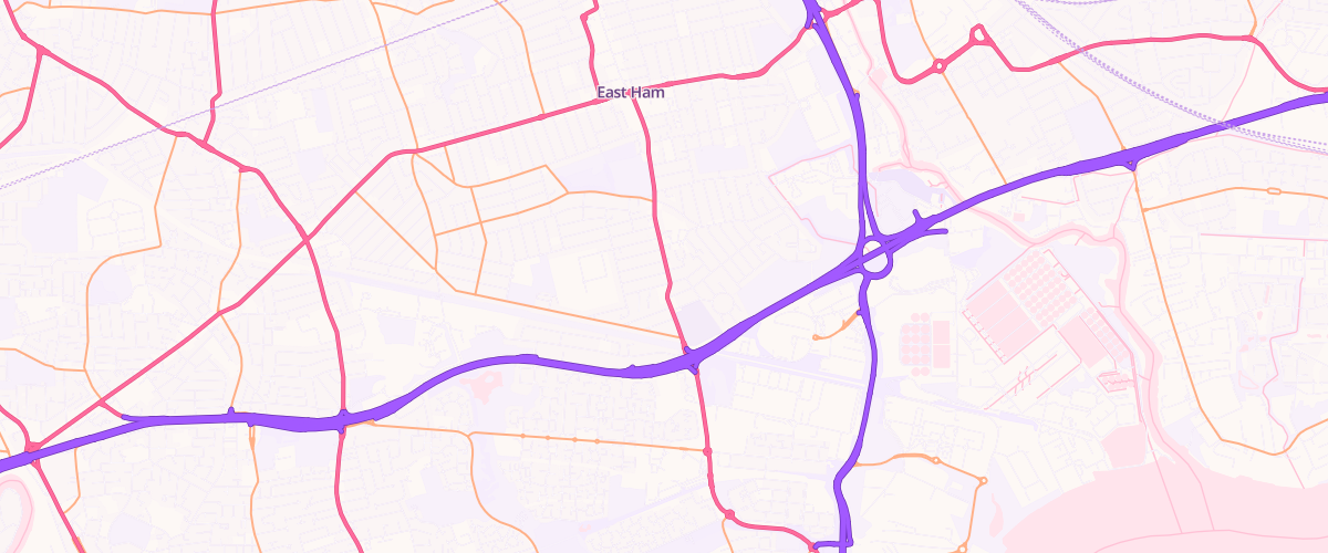 Map showing the location of Eastham Service Station