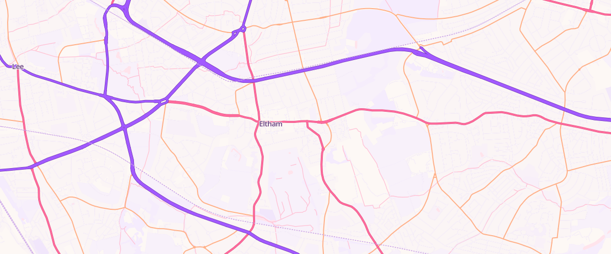 Map showing the location of Sainsburys Eltham