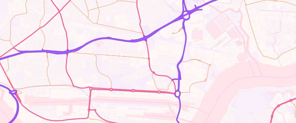 Map showing the location of Asda Beckton Superstore