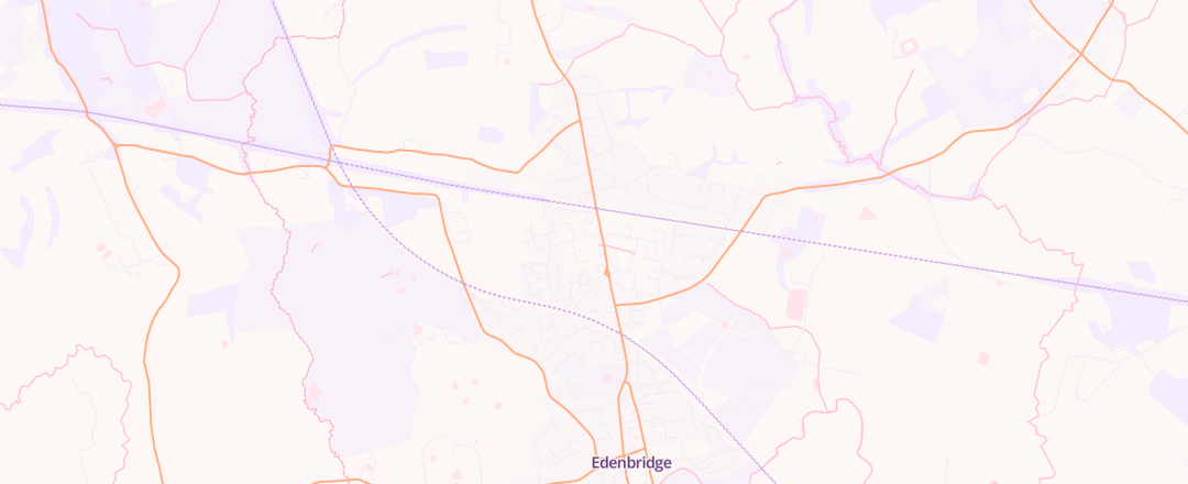 Map showing Days Garage, Edenbridge Kent