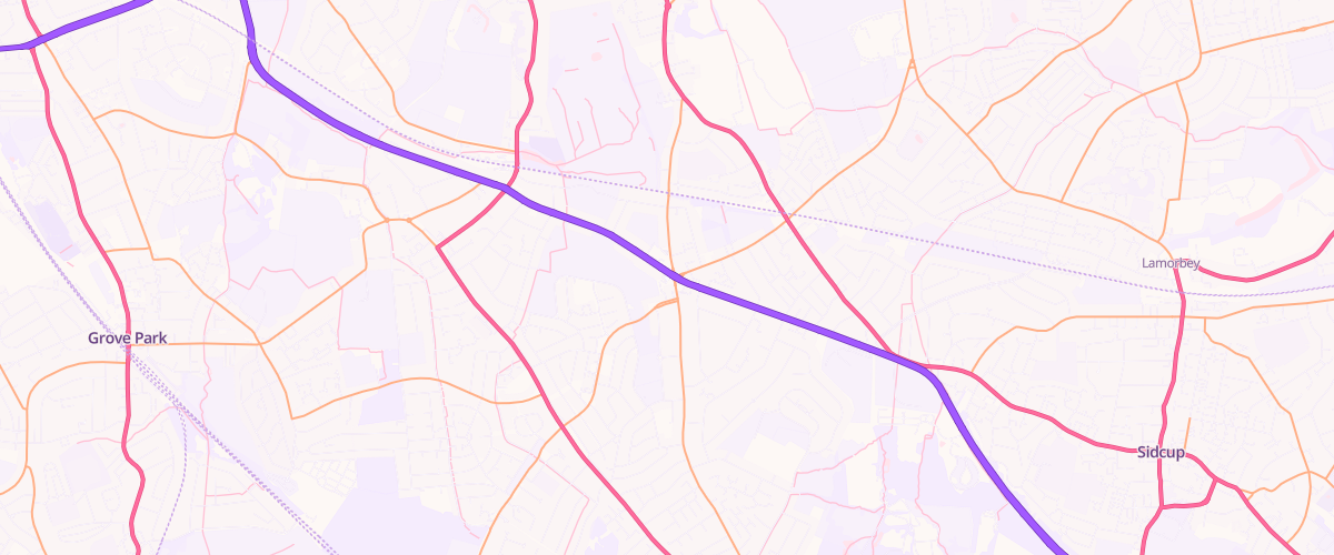 Map showing the location of Shell Little Waitrose Sidcup