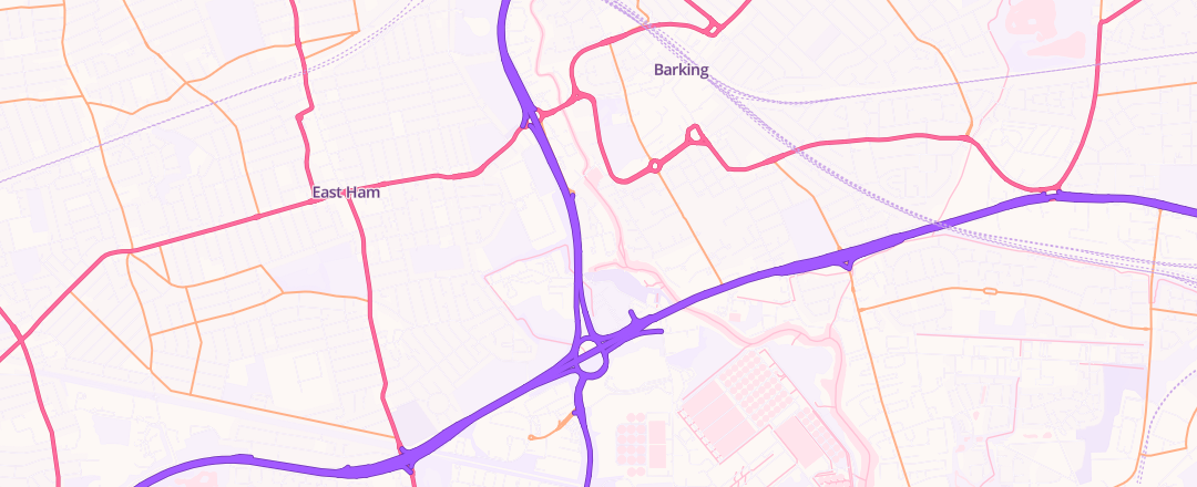Map showing Halfords Autocentres Ltd, Barking