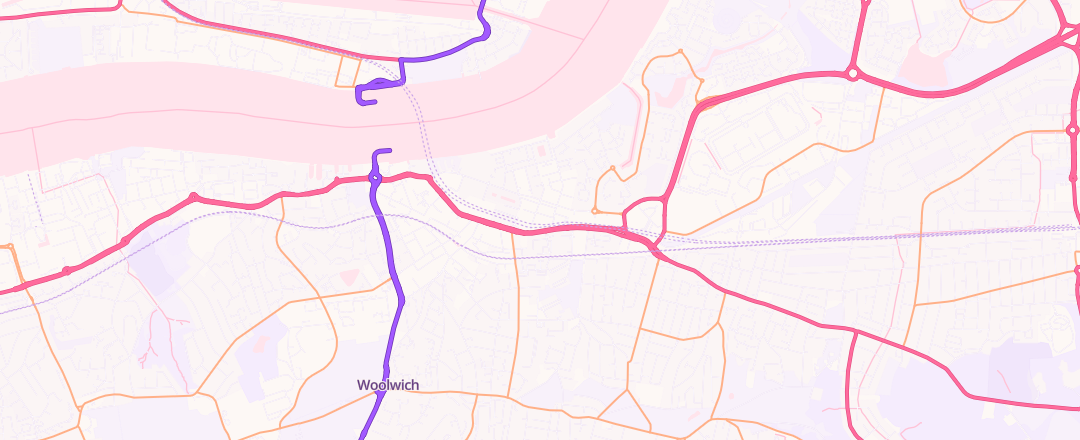 Map showing Hedin Automotive Woolwich, Woolwich