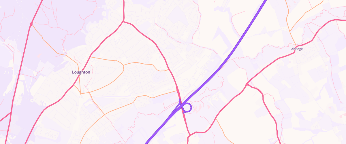 Map showing the location of Chigwell Sf Connect