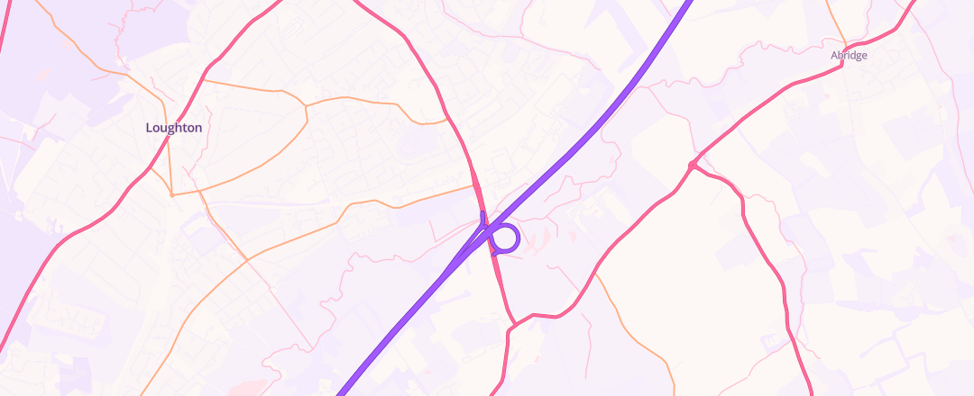 Map showing Sytner Chigwell, Loughton