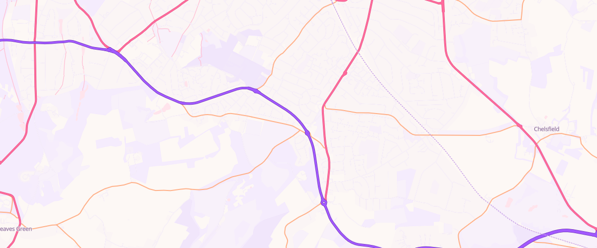 Map showing the location of Pgg Farnborough