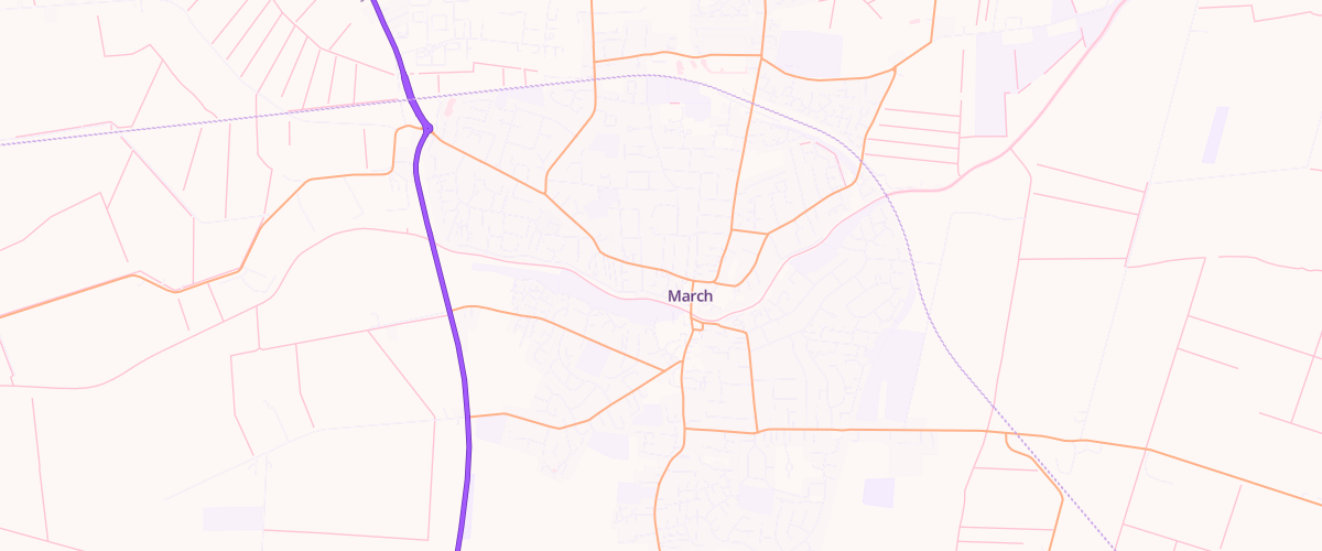 Map showing the location of Mfg March