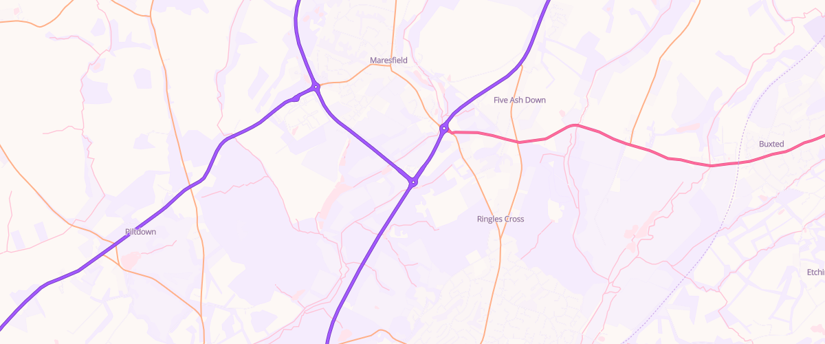 Map showing the location of Shell Little Waitrose Blackdown