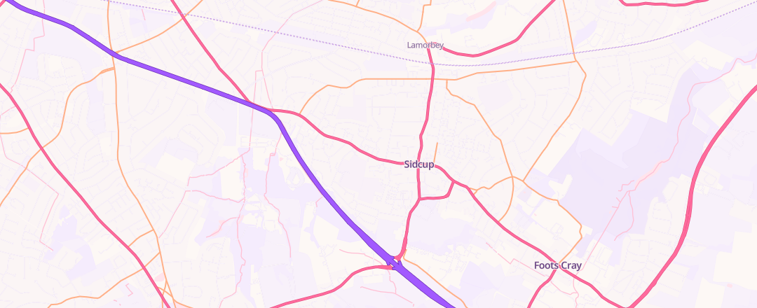 Map showing Wj King Garages Ltd, Sidcup