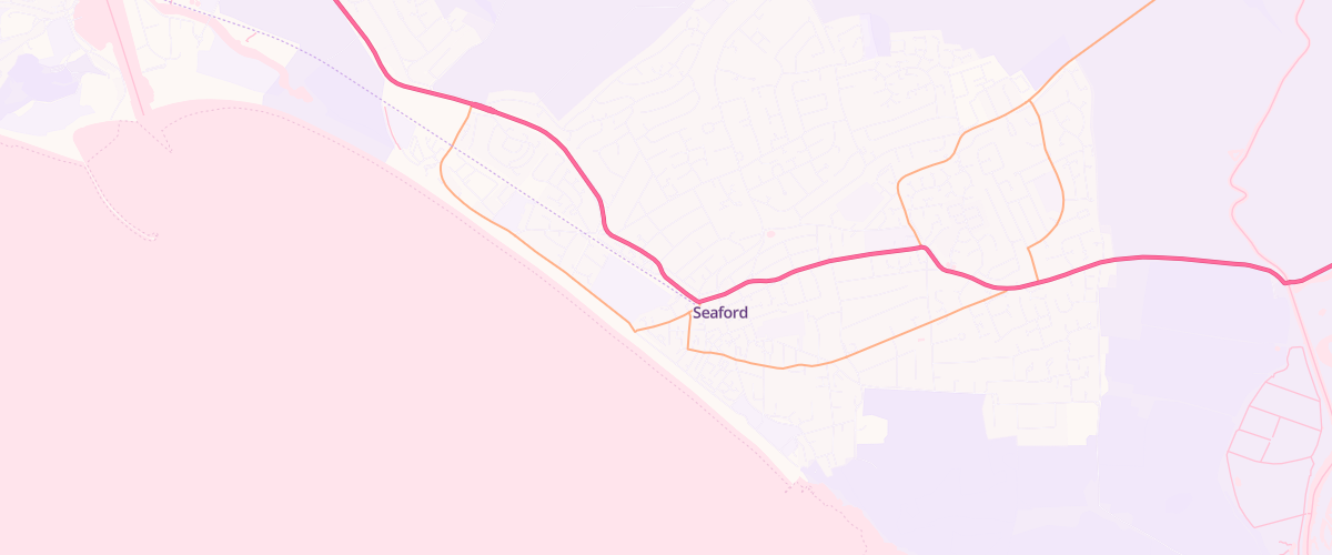 Map showing the location of Mfg Morrisons Seaford