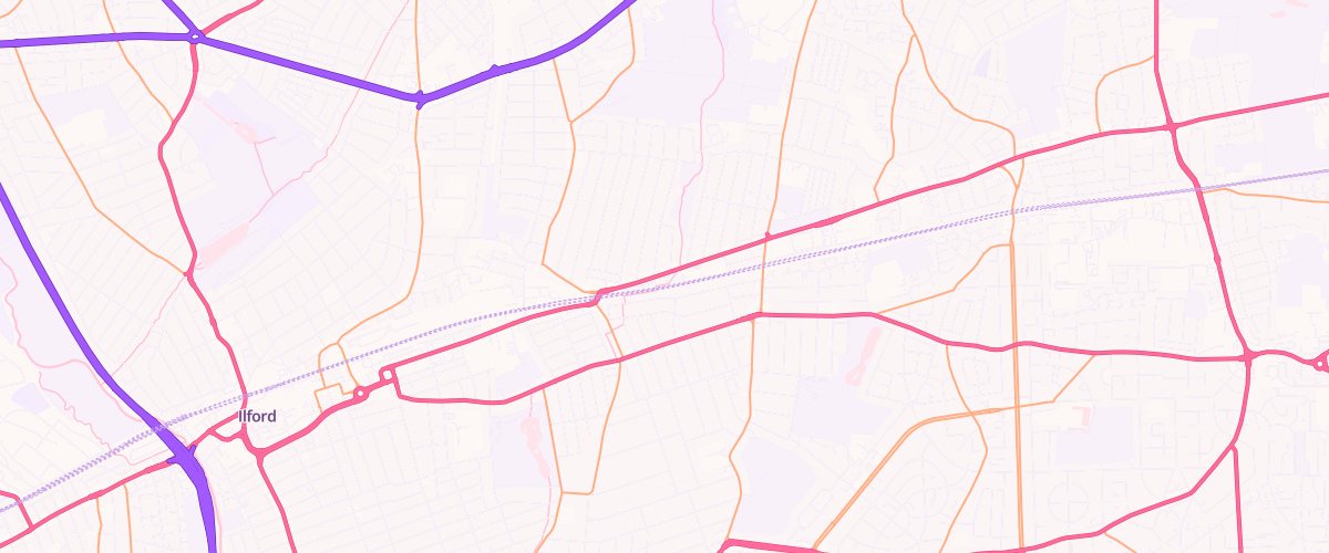 Map showing the location of Mfg Goodmayes