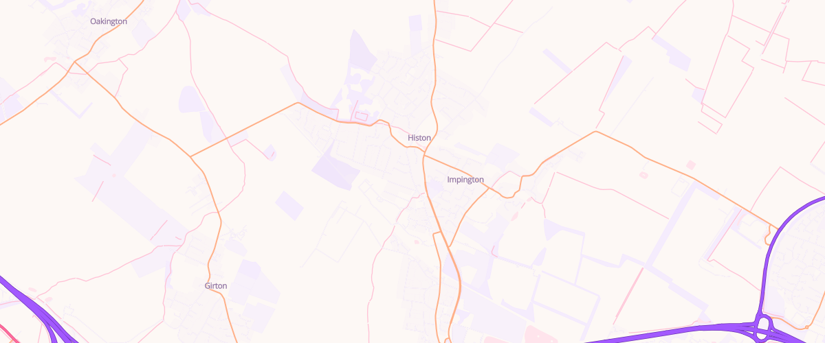 Map showing the location of Gulf Histon