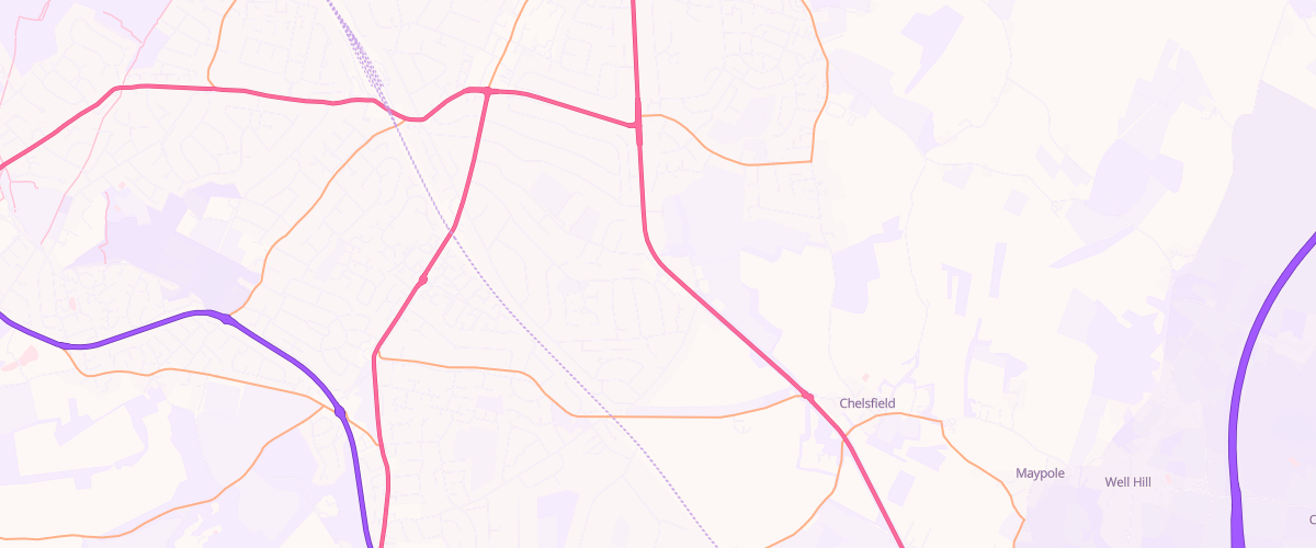 Map showing the location of Goddington Sf Connect