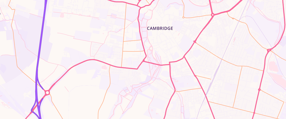 Map showing the location of Shell Co-Op Newnham