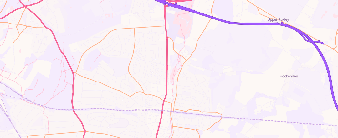 Map showing Kwik Fit, Orpington