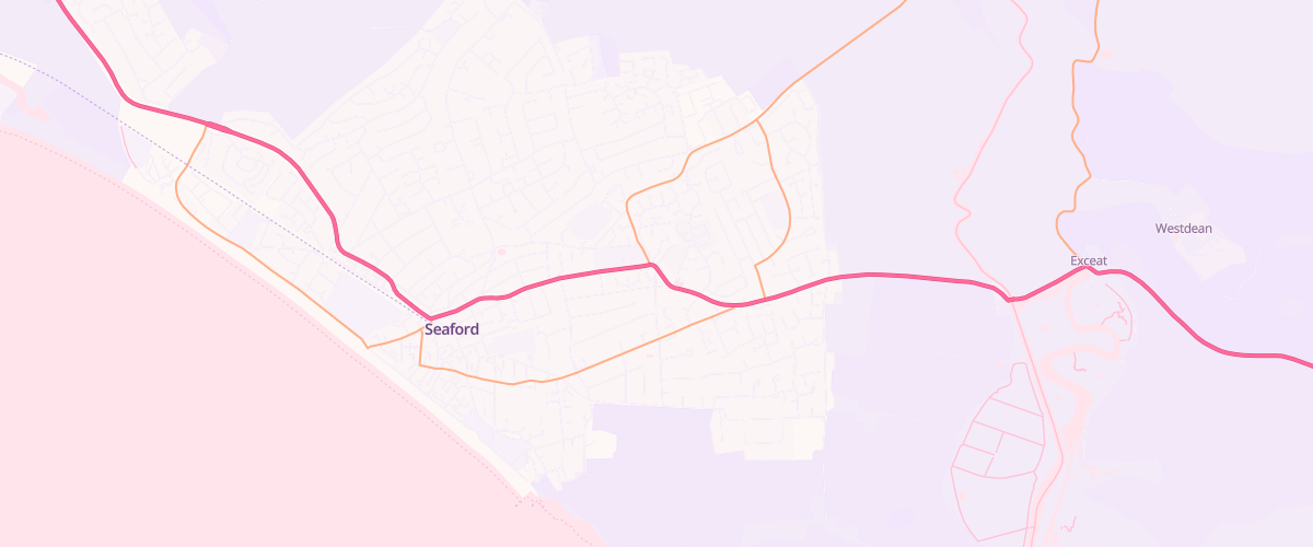Map showing the location of Sutton Corner Service Station