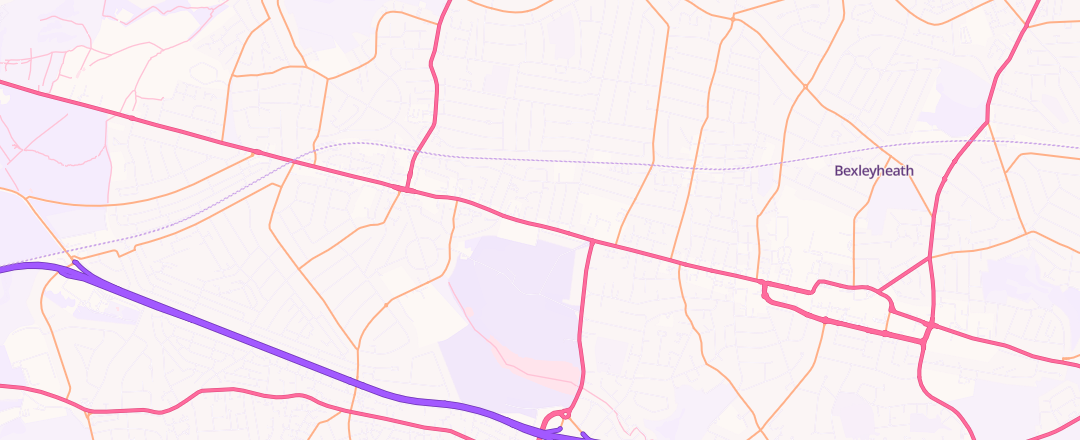 Map showing Wj King Garages Ltd, Welling