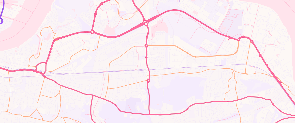 Map showing the location of Mfg Thamesmead