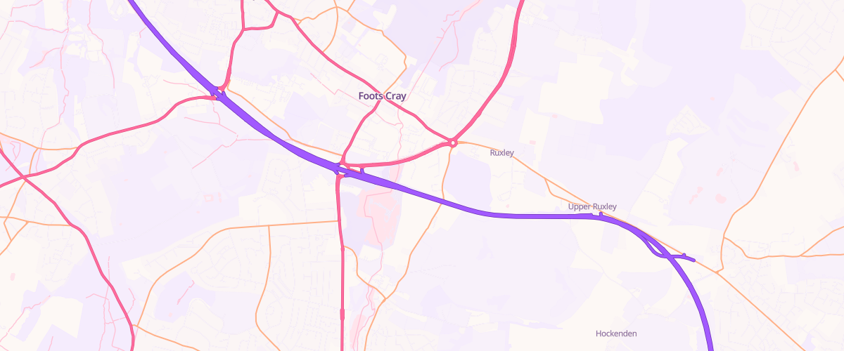 Map showing the location of Sidcup Superstore Petrol Filling