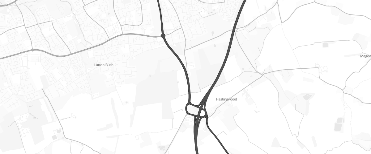 Map showing the location of Shell Harlow